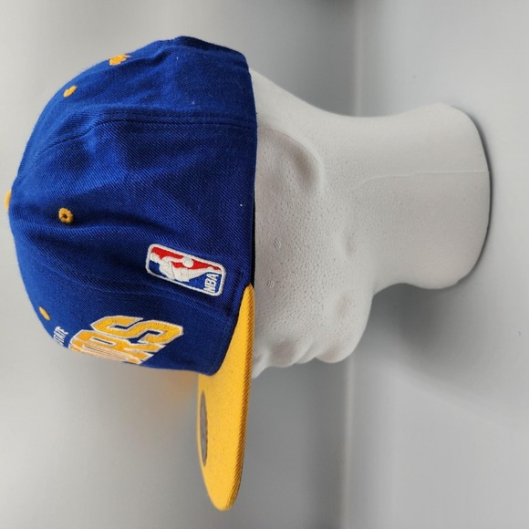 Golden State Warriors Hat Cap Snap Back Blue Yellow NBA Basketball Mens One Size - Picture 5 of 11